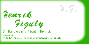 henrik figuly business card